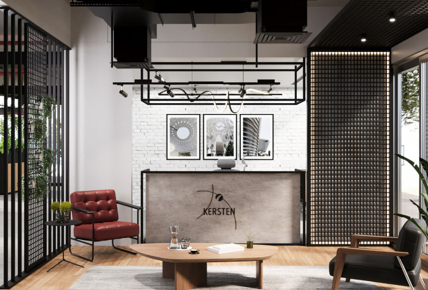 Industrial Rustic Office Design